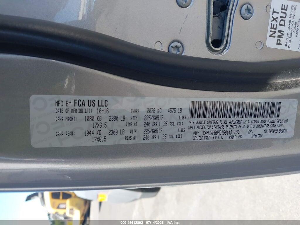 1C4NJRFB8HD159143 2017 JEEP PATRIOT photo no. 9