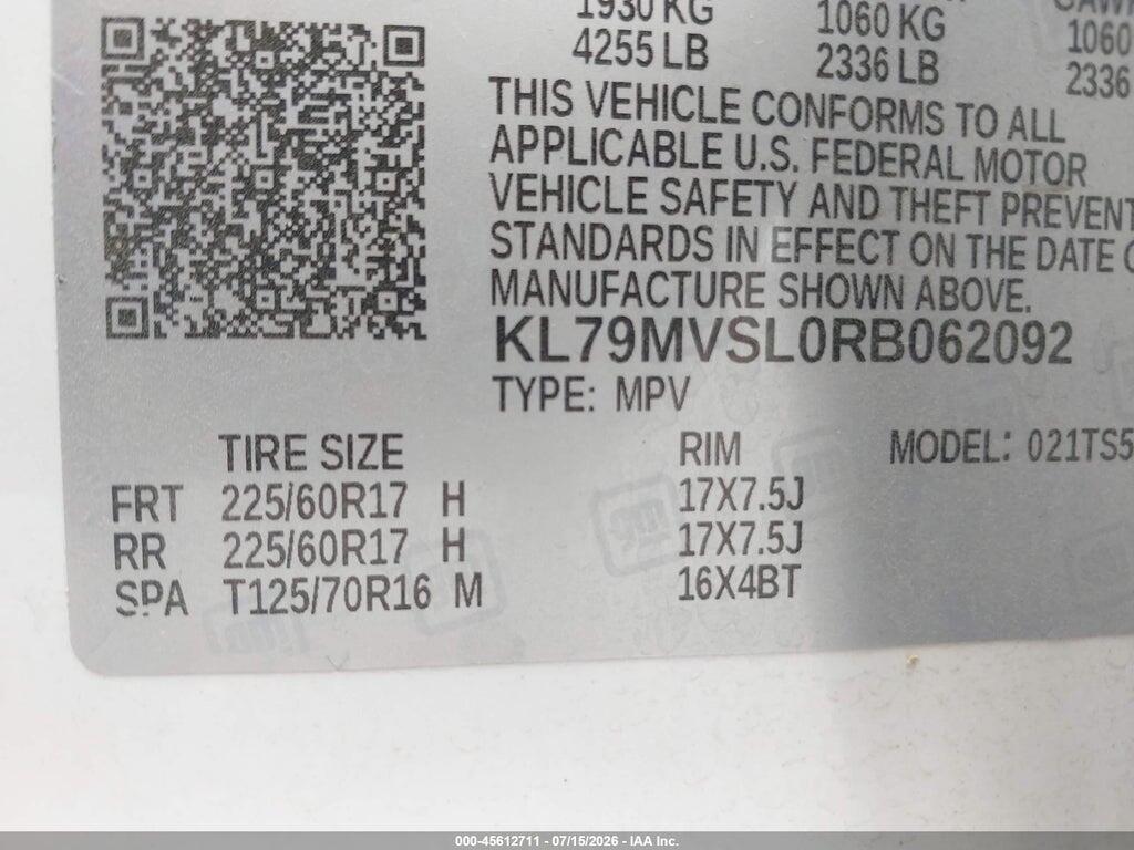 KL79MVSL0RB062092 2024 CHEVROLET TRAILBLAZER photo no. 9