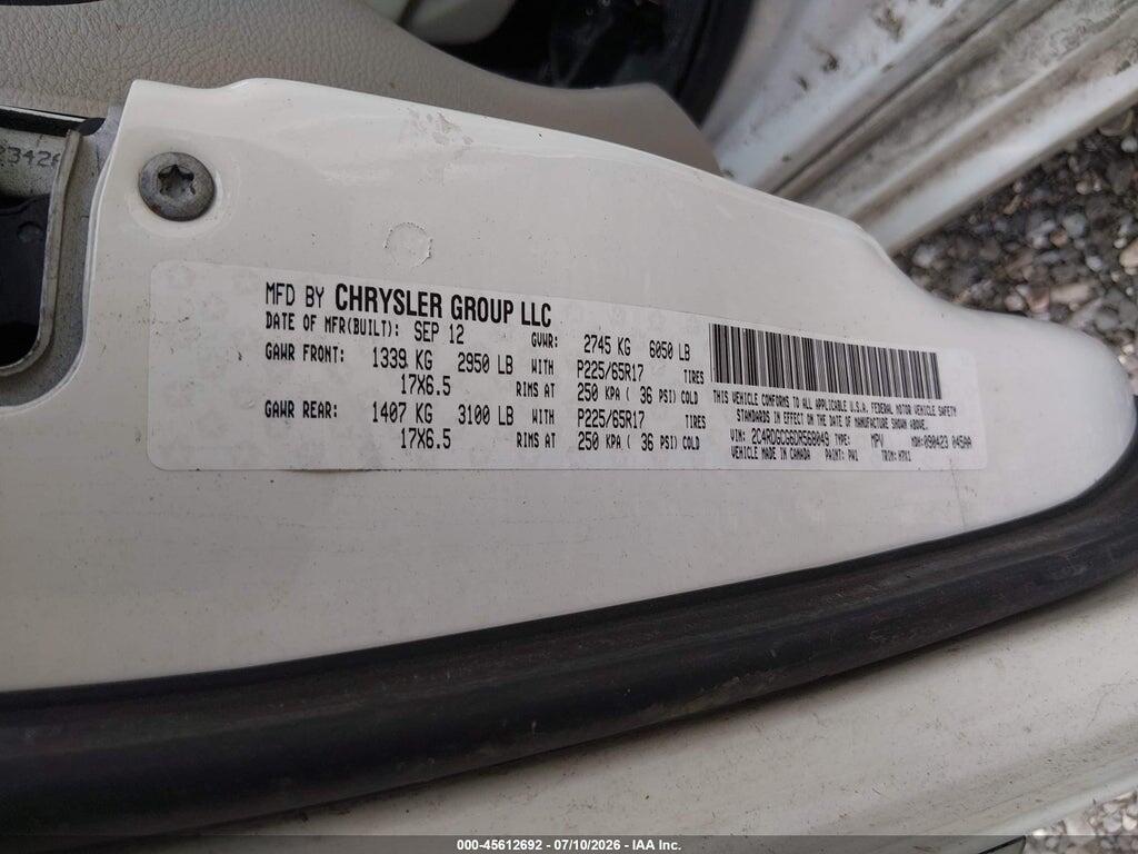 2C4RDGCG6DR568049 2013 DODGE GRAND CARAVAN photo no. 9