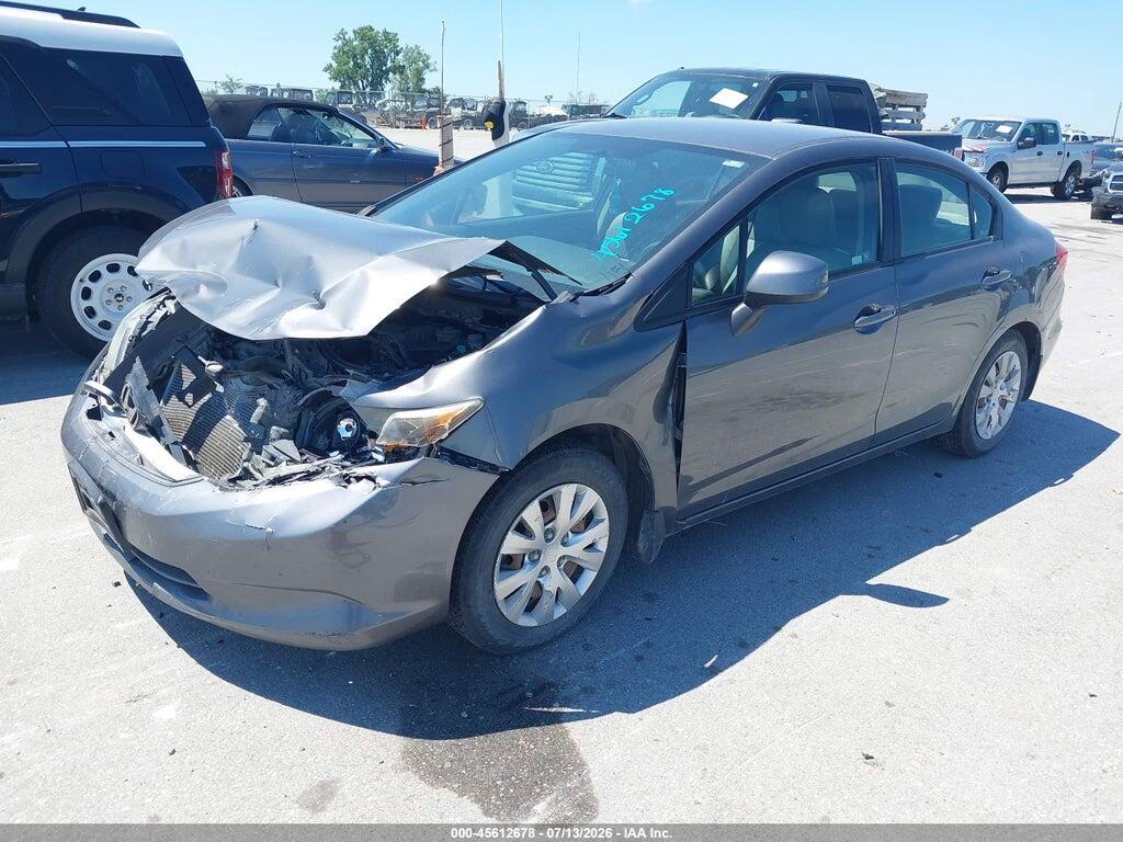 2HGFB2E57CH541231 2012 HONDA CIVIC photo no. 2
