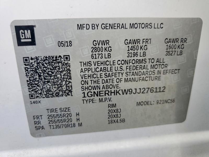 2018 CHEVROLET TRAVERSE LT — Фото 13 из 13