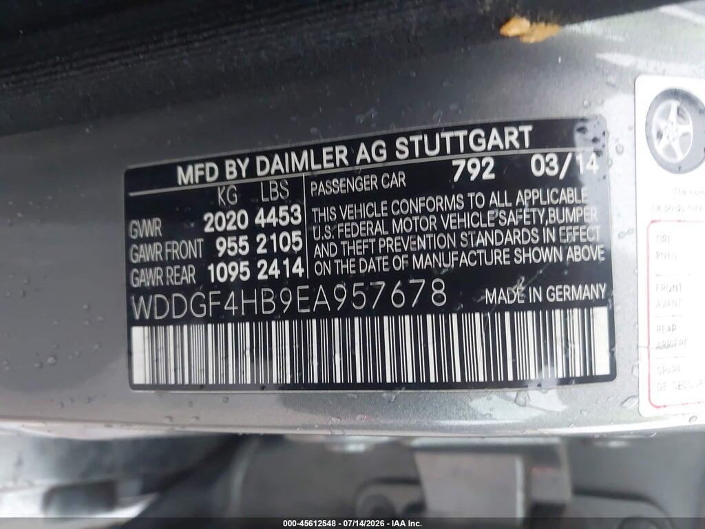 WDDGF4HB9EA957678 2014 MERCEDES-BENZ C 250 photo no. 9