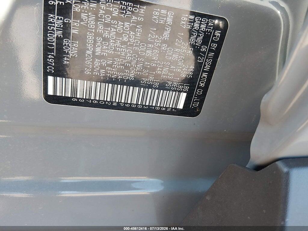 JN8BT3BB9PW206736 2023 NISSAN ROGUE photo no. 9