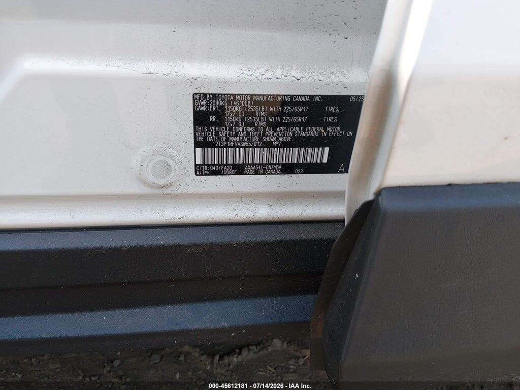 2T3P1RFV4SW557012 2025 TOYOTA RAV4 photo no. 9