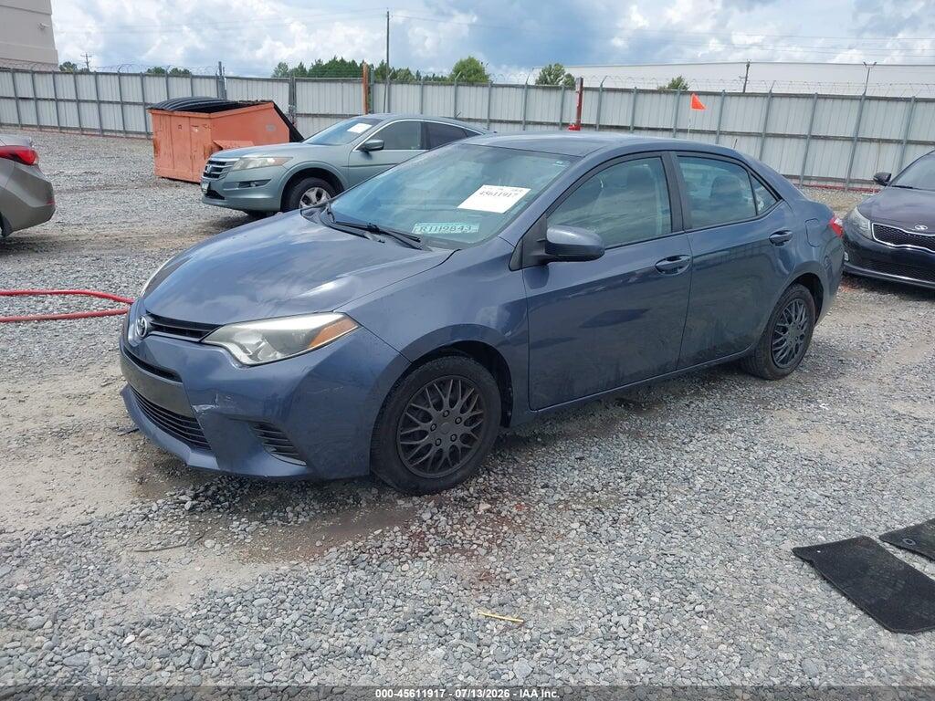 2T1BURHE0FC334612 2015 TOYOTA COROLLA photo no. 2