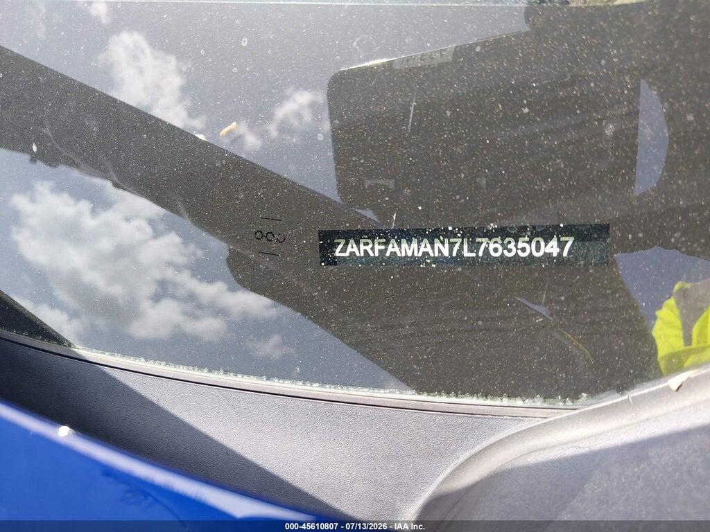 ZARFAMAN7L7635047 2020 ALFA ROMEO GIULIA photo no. 9
