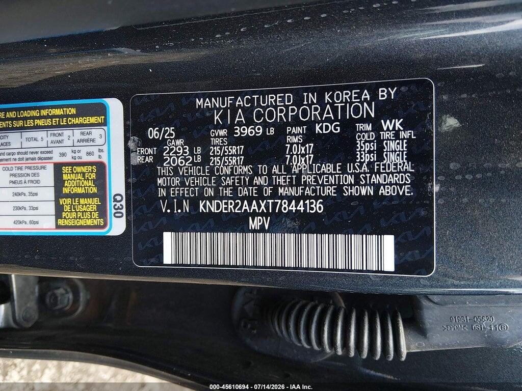 KNDER2AAXT7844136 2026 KIA SELTOS photo no. 9