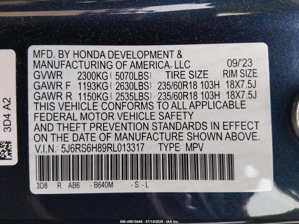 5J6RS6H89RL013317 2024 HONDA CR-V HYBRID photo no. 9