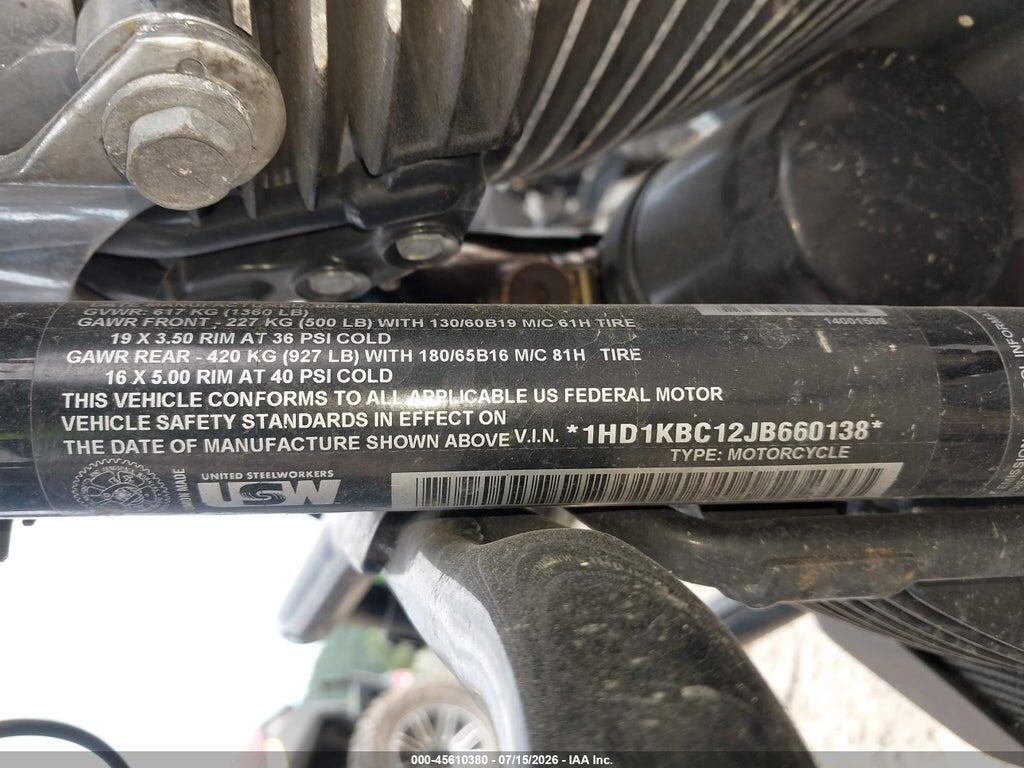 1HD1KBC12JB660138 2018 HARLEY-DAVIDSON FLHX photo no. 10