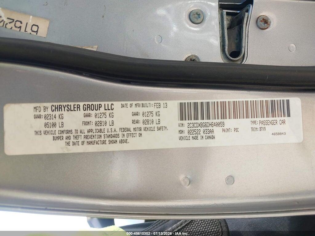 2C3CDXBG6DH640059 2013 DODGE CHARGER photo no. 9
