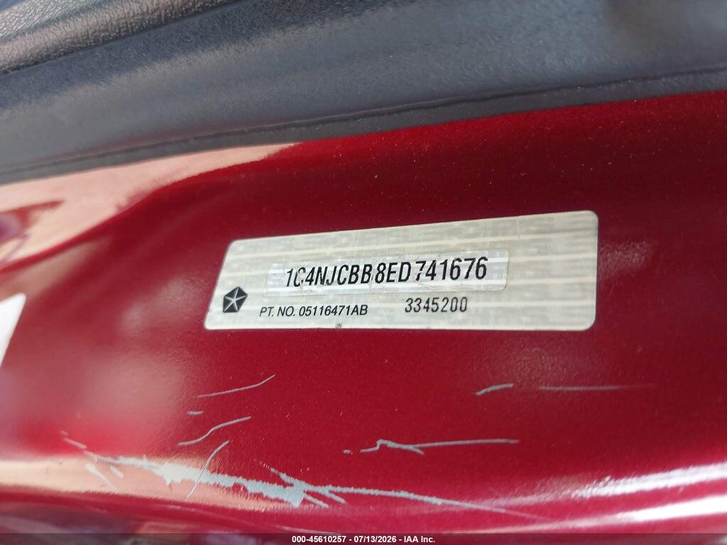 1C4NJCBB8ED741676 2014 JEEP COMPASS photo no. 9