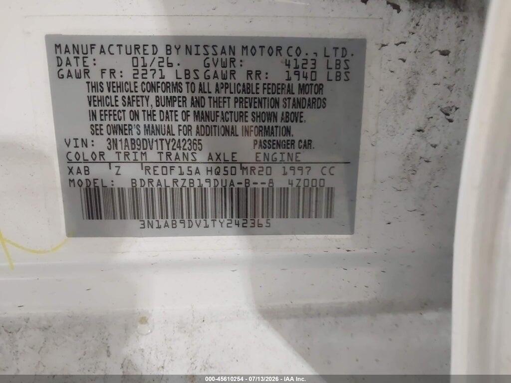 3N1AB9DV1TY242365 2026 NISSAN SENTRA photo no. 9