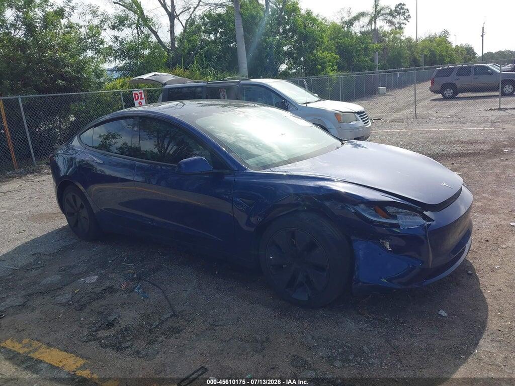5YJ3E1EA7SF010213 2025 TESLA MODEL 3 photo no. 1