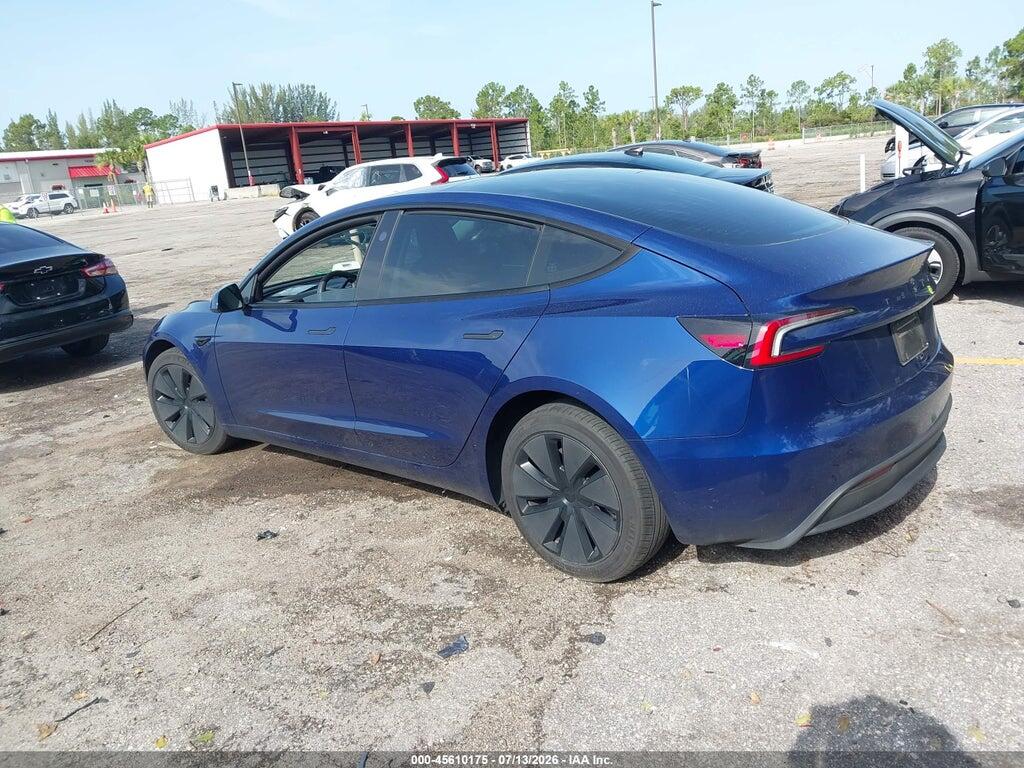 5YJ3E1EA7SF010213 2025 TESLA MODEL 3 photo no. 3