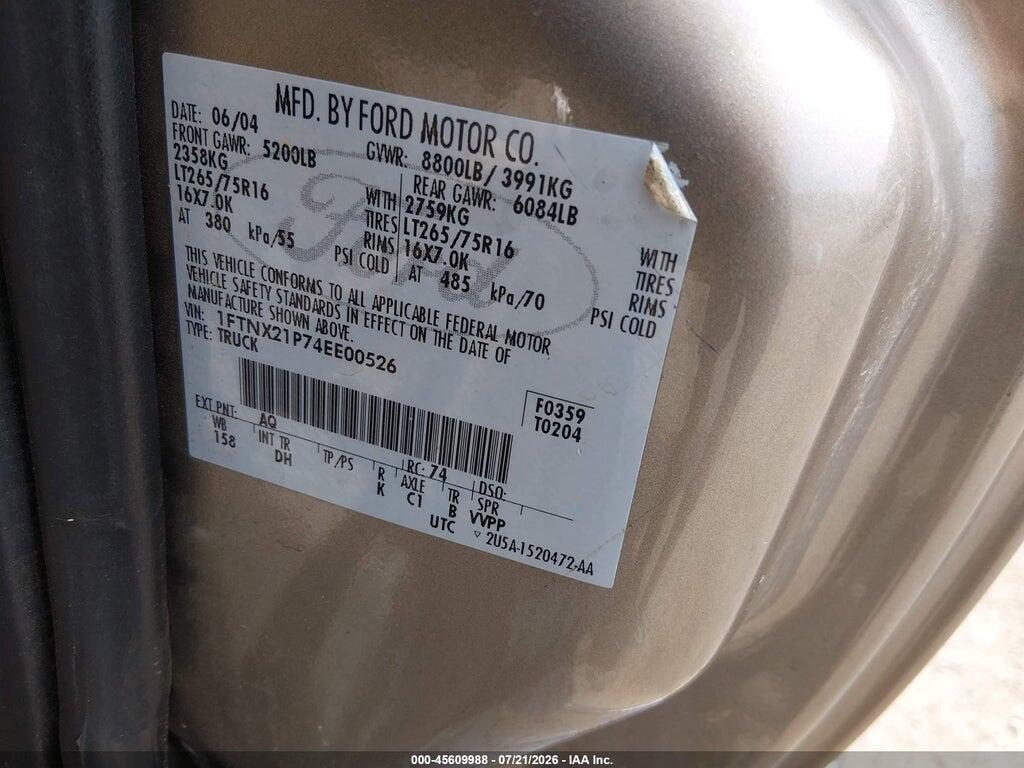 1FTNX21P74EE00526 2004 FORD F-250 photo no. 8