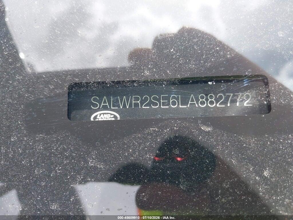 SALWR2SE6LA882772 2020 LAND ROVER RANGE ROVER SPORT photo no. 9