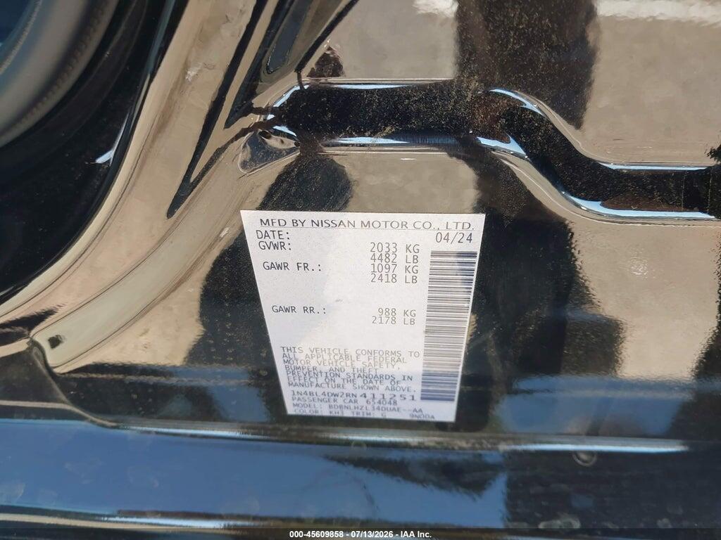 1N4BL4DW2RN411251 2024 NISSAN ALTIMA photo no. 9