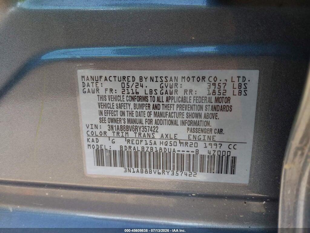 3N1AB8BV6RY357422 2024 NISSAN SENTRA photo no. 9