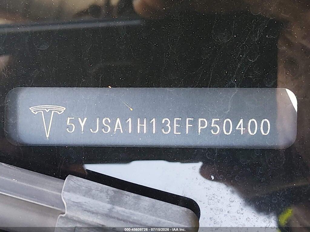 5YJSA1H13EFP50400 2014 TESLA MODEL S photo no. 9