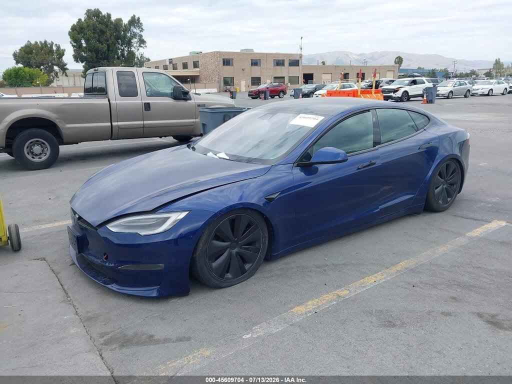 5YJSA1E59MF439687 2021 TESLA MODEL S photo no. 2
