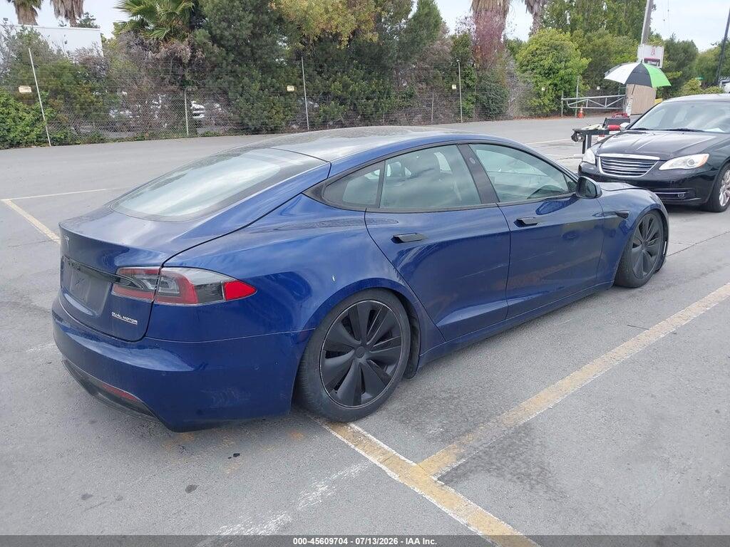 5YJSA1E59MF439687 2021 TESLA MODEL S photo no. 4