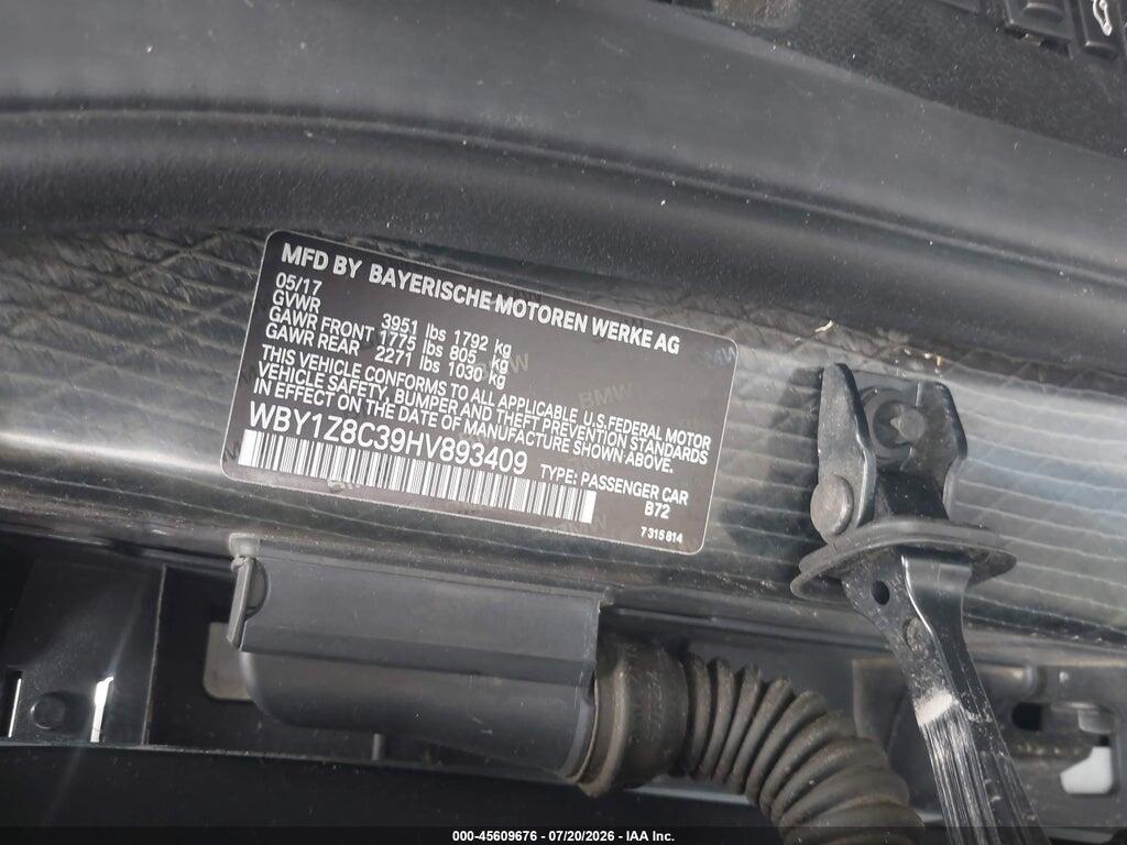 WBY1Z8C39HV893409 2017 BMW I3 photo no. 9