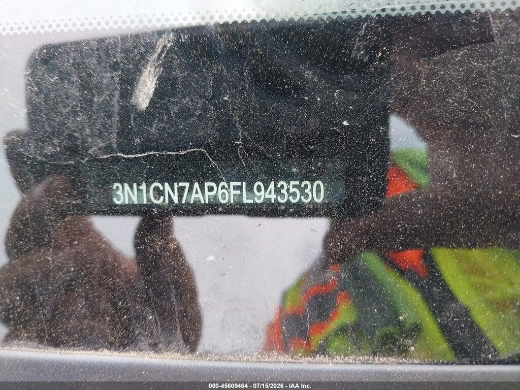 3N1CN7AP6FL943530 2015 NISSAN VERSA photo no. 9