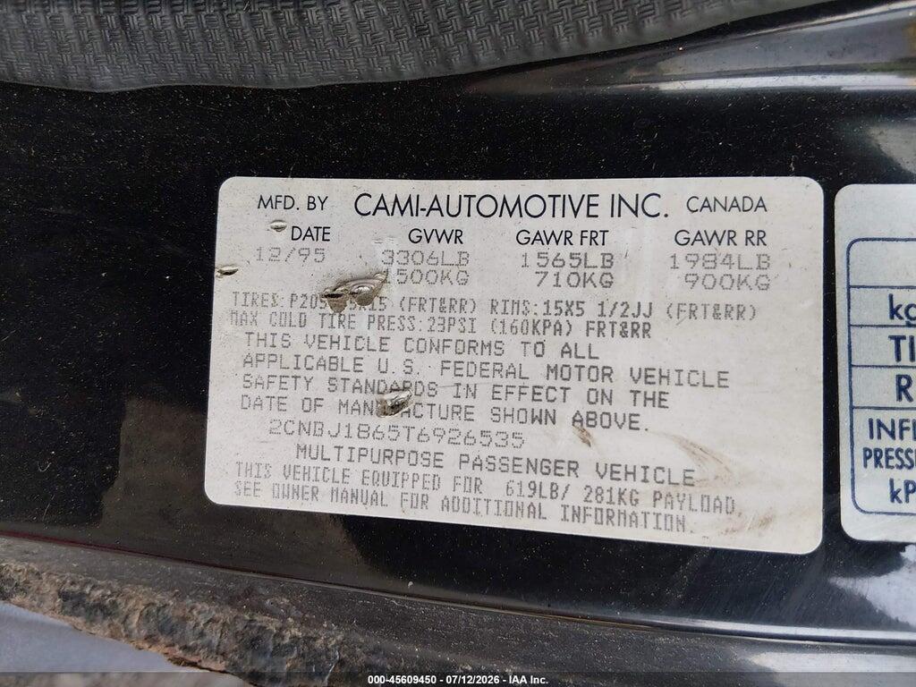 2CNBJ1865T6926535 1996 GEO TRACKER photo no. 9