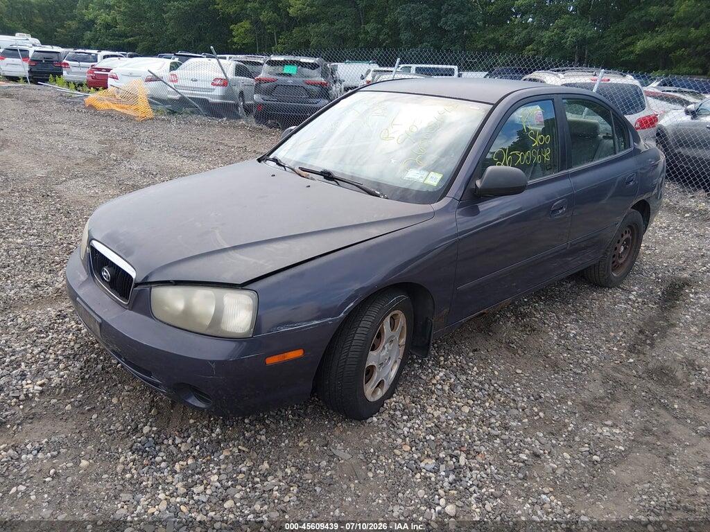 KMHDN45D51U152660 2001 HYUNDAI ELANTRA photo no. 2