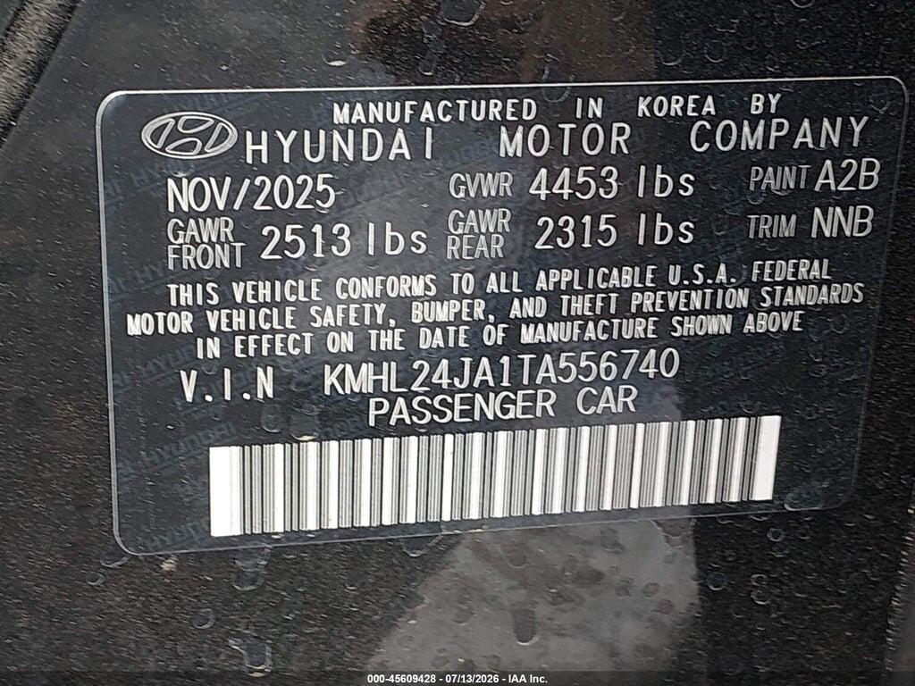 KMHL24JA1TA556740 2026 HYUNDAI SONATA photo no. 9