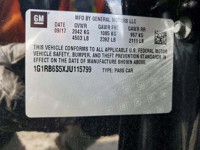 2018 CHEVROLET VOLT PREMIER — Фото 13 из 13