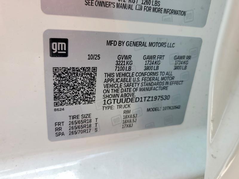 1GTUUDED1TZ197530 2026 GMC SIERRA photo no. 12