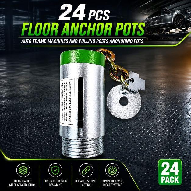 2026 24 PCS FLOOR ANCHOR POTS AUTO FRAME MACHINES AND PULLING POSTS ANCHORING POTS — Фото 2 из 10