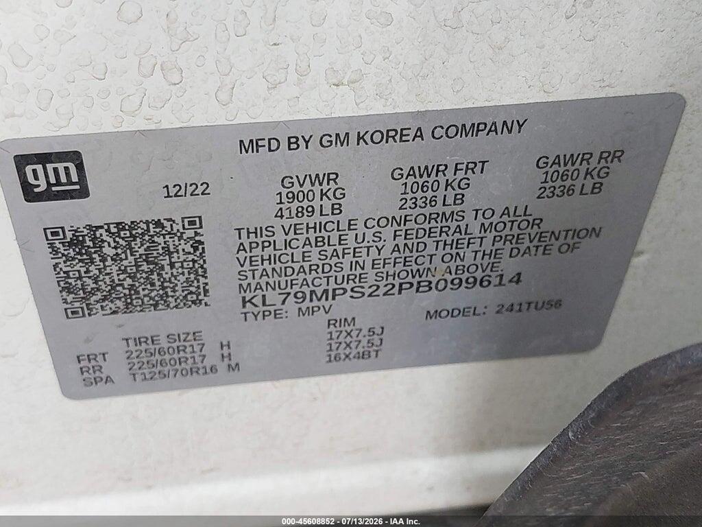 KL79MPS22PB099614 2023 CHEVROLET TRAILBLAZER photo no. 9