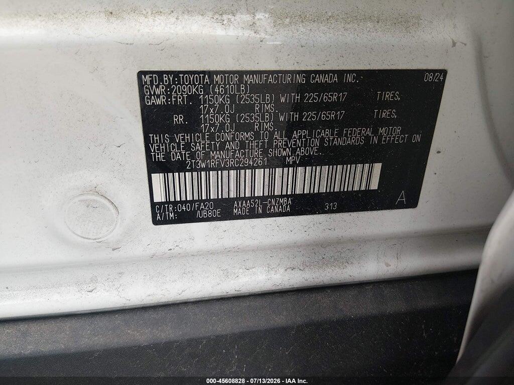 2T3W1RFV3RC294261 2024 TOYOTA RAV4 photo no. 9