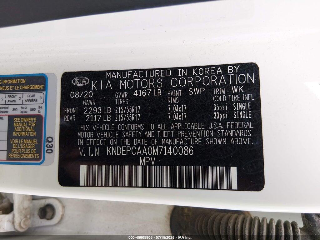 KNDEPCAA0M7140086 2021 KIA SELTOS photo no. 9