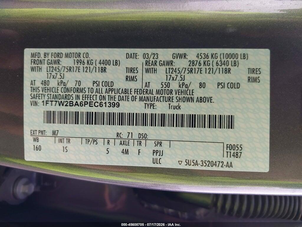 1FT7W2BA6PEC61399 2023 FORD F-250 photo no. 9