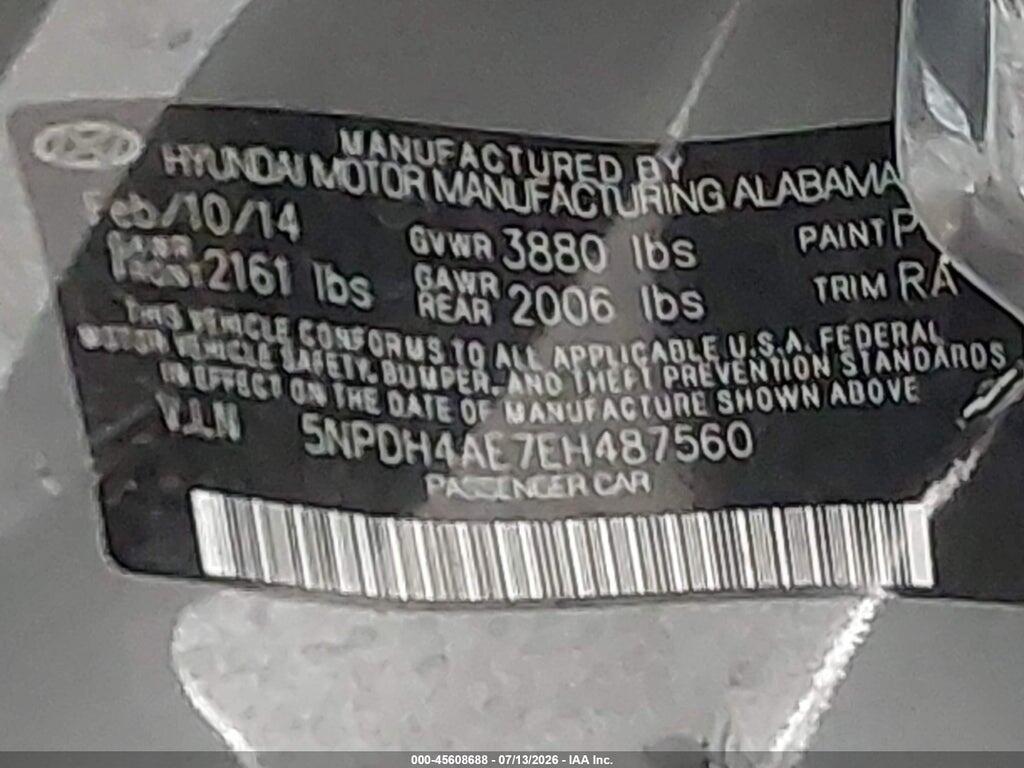5NPDH4AE7EH487560 2014 HYUNDAI ELANTRA photo no. 9