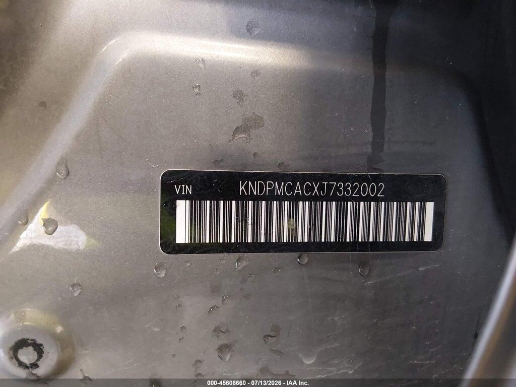 KNDPMCACXJ7332002 2018 KIA SPORTAGE photo no. 9