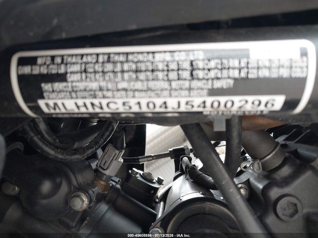MLHNC5104J5400296 2018 HONDA CBR300 photo no. 10