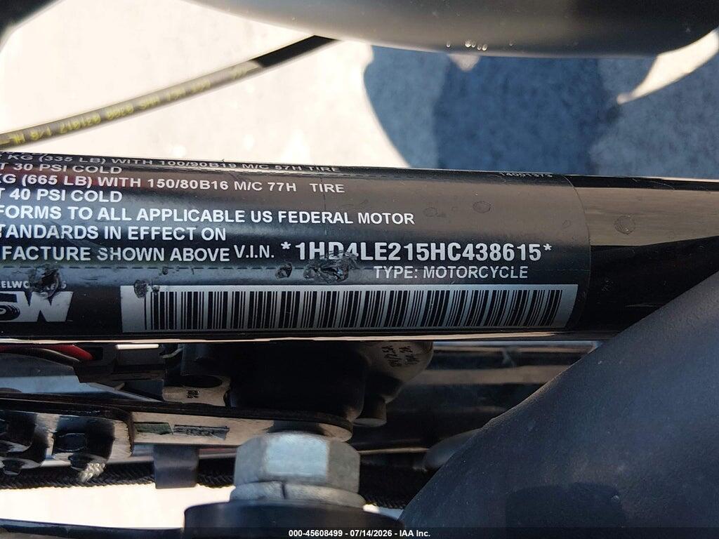 1HD4LE215HC438615 2017 HARLEY-DAVIDSON XL883 photo no. 10