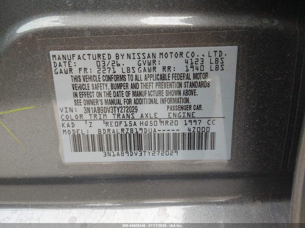 3N1AB9DV3TY272029 2026 NISSAN SENTRA photo no. 9
