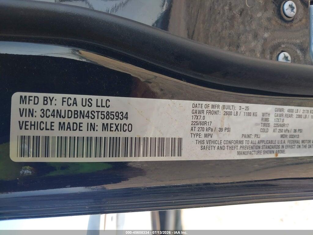 3C4NJDBN4ST585934 2025 JEEP COMPASS photo no. 9