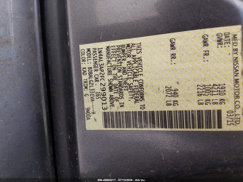1N4AL3AP2FC299013 2015 NISSAN ALTIMA photo no. 9
