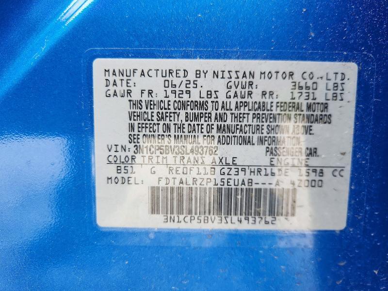 3N1CP5BV3SL493762 2025 NISSAN KICKS PLAY photo no. 12