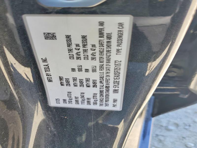 5YJ3E1EAXSF051872 2025 TESLA MODEL 3 photo no. 12