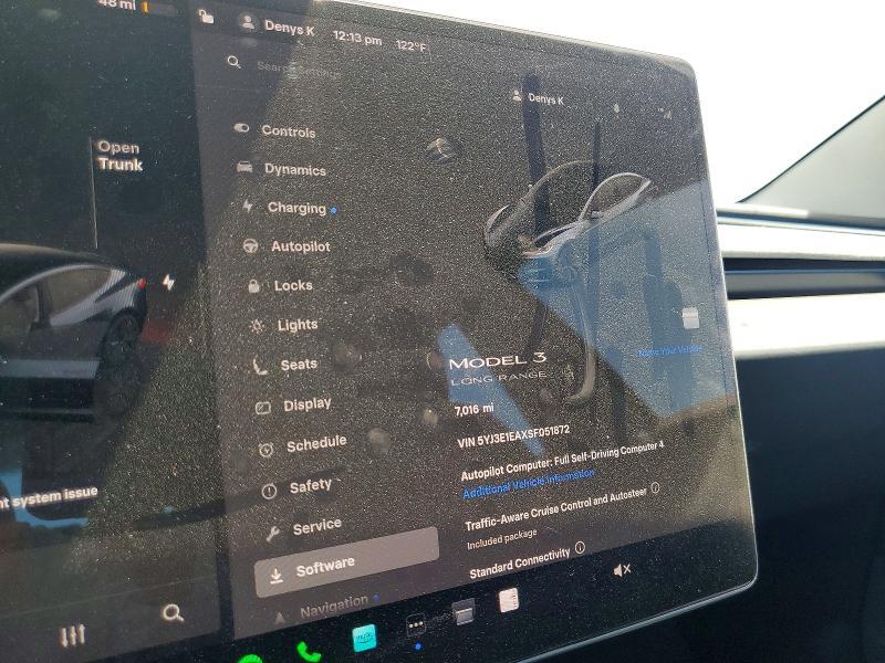 5YJ3E1EAXSF051872 2025 TESLA MODEL 3 photo no. 9