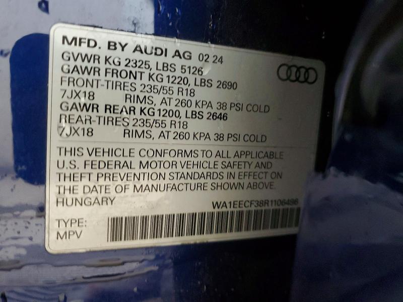 2024 AUDI Q3 PREMIUM PLUS S LINE 45 — Фото 13 из 13