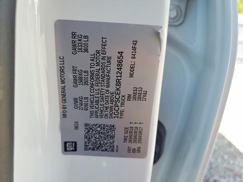 1GCPSCEK8R1248654 2024 CHEVROLET COLORADO photo no. 12