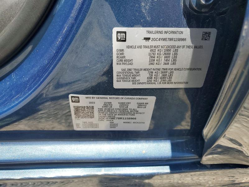 2024 CHEVROLET SILVERADO K2500 CUSTOM — Фото 12 из 12